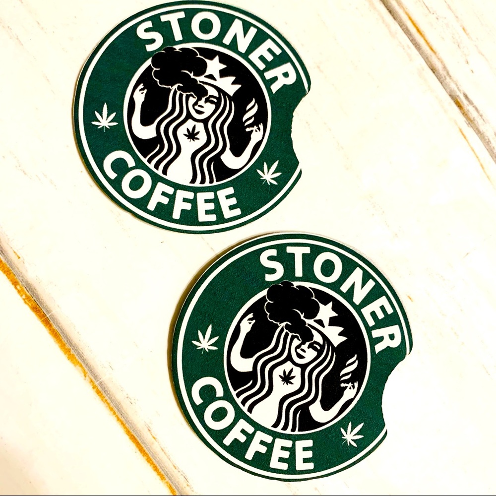 2/$15 Stoner mermaid Coffee car coasters